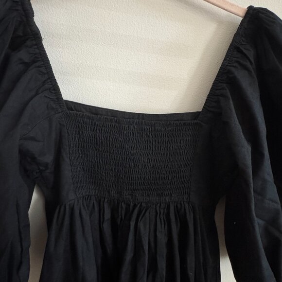 Abercrombie Black Puff Sleeve Dress - Picture 5 of 8